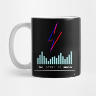 Colourful lightning , the power of music. Mug